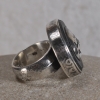 Ring aus Silber - Glas