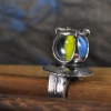 Ring aus Silber mit Murmel